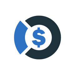 Fototapeta premium Vector illustration of profit report icon on white background