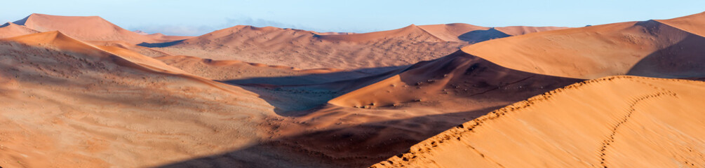 Panoramic view from sand dune at Sossusvlei towards north