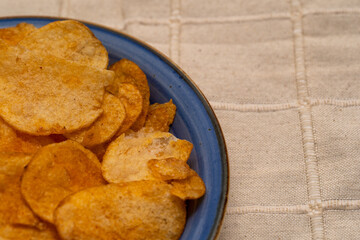 アップで撮ったポテトチップス