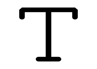 Title icon vector isolated on white background.
