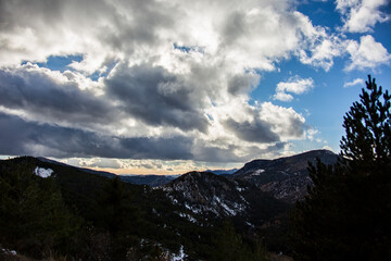 Winter in La Cerdanya, Pyrenees, Spain