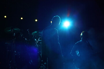 Naklejka premium Concert silhouettes