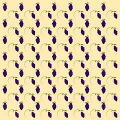 Grapes seamless pattern background.Colorful wallpaper vector illustration and good for printing