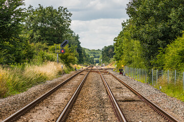 Obraz premium railway in the countryside