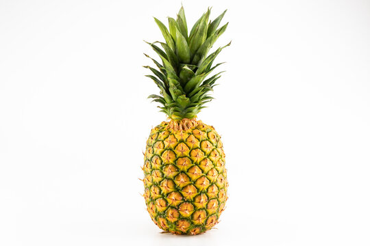 Pineapple photo on the white background
