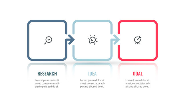 Vector Infographic design with 3 options or steps. Infographics for business concept. Can be used for presentations banner, workflow layout, process diagram, flow chart, info graph