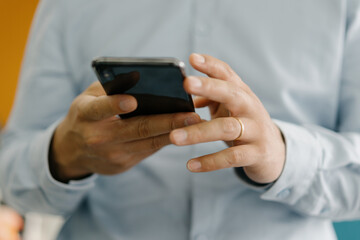 businessman using mobile phone
