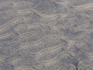 Waves structures in the sand beach, Gran Canaria, Spain