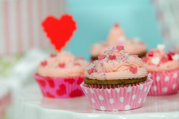 cupcake zum valentinstag