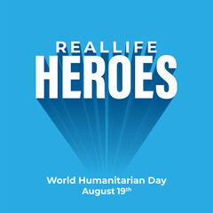 Obraz premium Vector Illustration Of World Humanitarian Day.