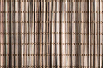 texture of makisu bamboo Mat close up top view