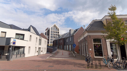 Buildings in the city of Assen, The Netherlands