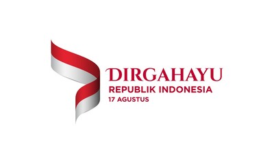 Indonesian Independence Day Background Template.
