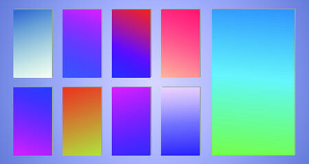 Fototapeta premium Color gradient cover design. Vibrant background for screen, poster, banner, wallpaper, social media post