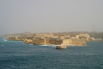View on Fort Saint Elmo from Valletta, Malta