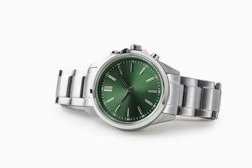 Luxury watch isolated on white background. With clipping path. Clean watch. Men watch.