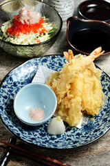 A Plate Of The Fried Shrimp Tempura
