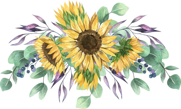 Download 266 Best Sunflower Bouquet Images Stock Photos Vectors Adobe Stock