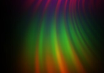 Dark Multicolor, Rainbow vector glossy abstract background. Creative illustration in halftone style with gradient. The elegant pattern for brand book.