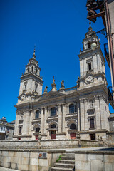 Fototapeta na wymiar ciudad histórica y monumental en Galicia de Lugo España