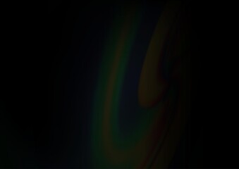 Dark Black vector template with liquid shapes. Blurred geometric sample with gradient bubbles.  Pattern for your business design.