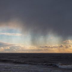 heavy weather by the sea