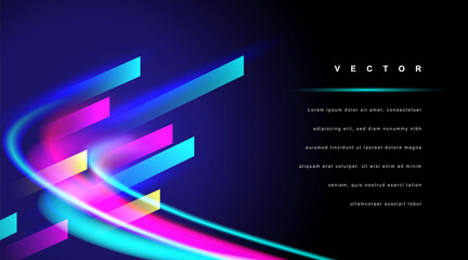 Abstract modern background, editable vector colors, lines and fonts.