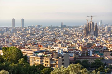 view of barcelona during summertime