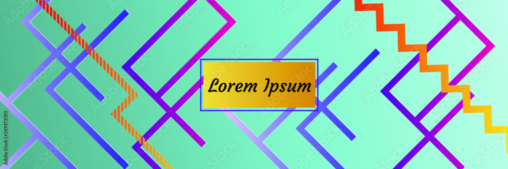 Poster abstract modern background. geometric shapes and lines. colorful gradient vector texture
