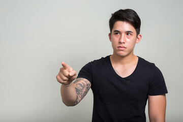 Fototapeta premium Portrait of young handsome man