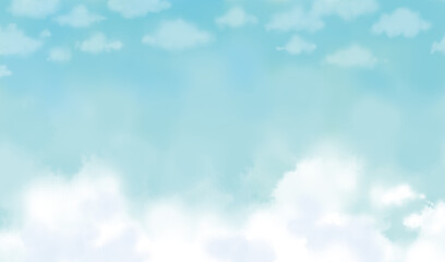 空の背景イラスト素材　