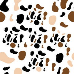 cow spots seamless pattern. Endless texture wallpaper,printing on fabric