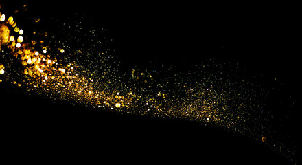 Fototapeta na wymiar glitter vintage lights background. defocused