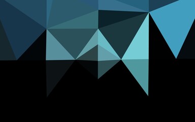 Dark BLUE vector polygon abstract background. Brand new colorful illustration in with gradient. Textured pattern for background.