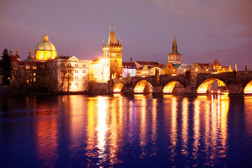 Obraz na płótnie Canvas Charles Bridge in the Prague