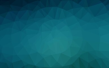 Light BLUE vector low poly layout. Shining colored illustration in a Brand new style. The best triangular design for your business.