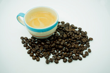 Coffee beans and espresso Good taste, fragrant
