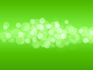 Natural abstract background. Green gradient with light circles in the center of the image. Suitable for creating your design or as a web background.