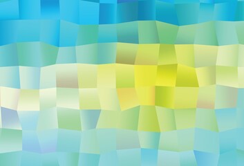 Light Blue, Yellow vector cover with polygonal style.