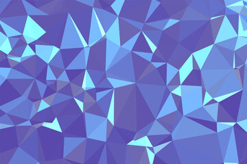 Abstract textured Blue polygonal background. low poly geometric consisting of triangles of different sizes and colors. use in design cover, presentation, business card or website.