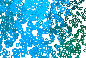 Light Blue, Green vector backdrop with dots.