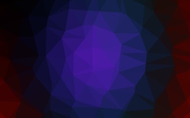 Obraz premium Dark Multicolor, Rainbow vector polygonal background. Colorful illustration in Origami style with gradient. Elegant pattern for a brand book.