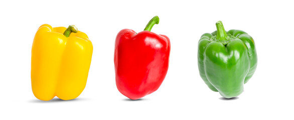 Sweet pepper isolated on a white background