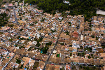Fototapeta premium the castle and town of Capdepera Mallorca