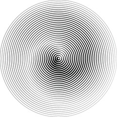 Lines in Circle Form . Spiral Vector Illustration .Technology round. Wave Logo . Design element . Abstract Geometric shape .