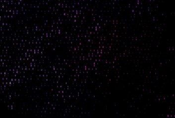 Dark Pink, Blue vector layout with banking symbols.