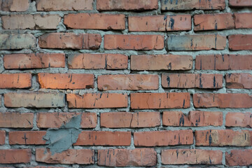 close-up, red brick texture, blank, pattern, copy space, about, background