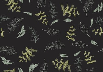 Beautiful watercolor tropical leaves painted on white paper. High quality illustration