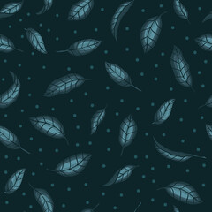 Leaves Plant Background Vector Seamless Pattern