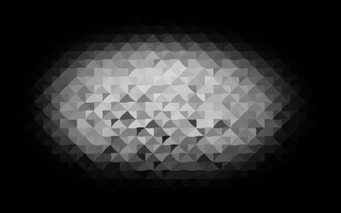 Dark Silver, Gray vector layout with lines, triangles. Glitter abstract illustration with triangular shapes. Pattern for busines ad, booklets, leaflets